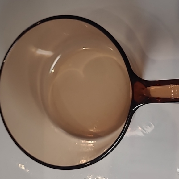 2) Corningware vision Amber glass saucer pot 1.5L  France - Picture 6 of 7